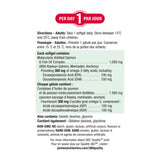 Gélules Jamieson Omega-3 prêtes à être prises facilement.