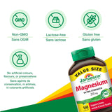 Aperçu de la bouteille Jamieson Magnésium 250 mg, pour un usage simple dans la journée.