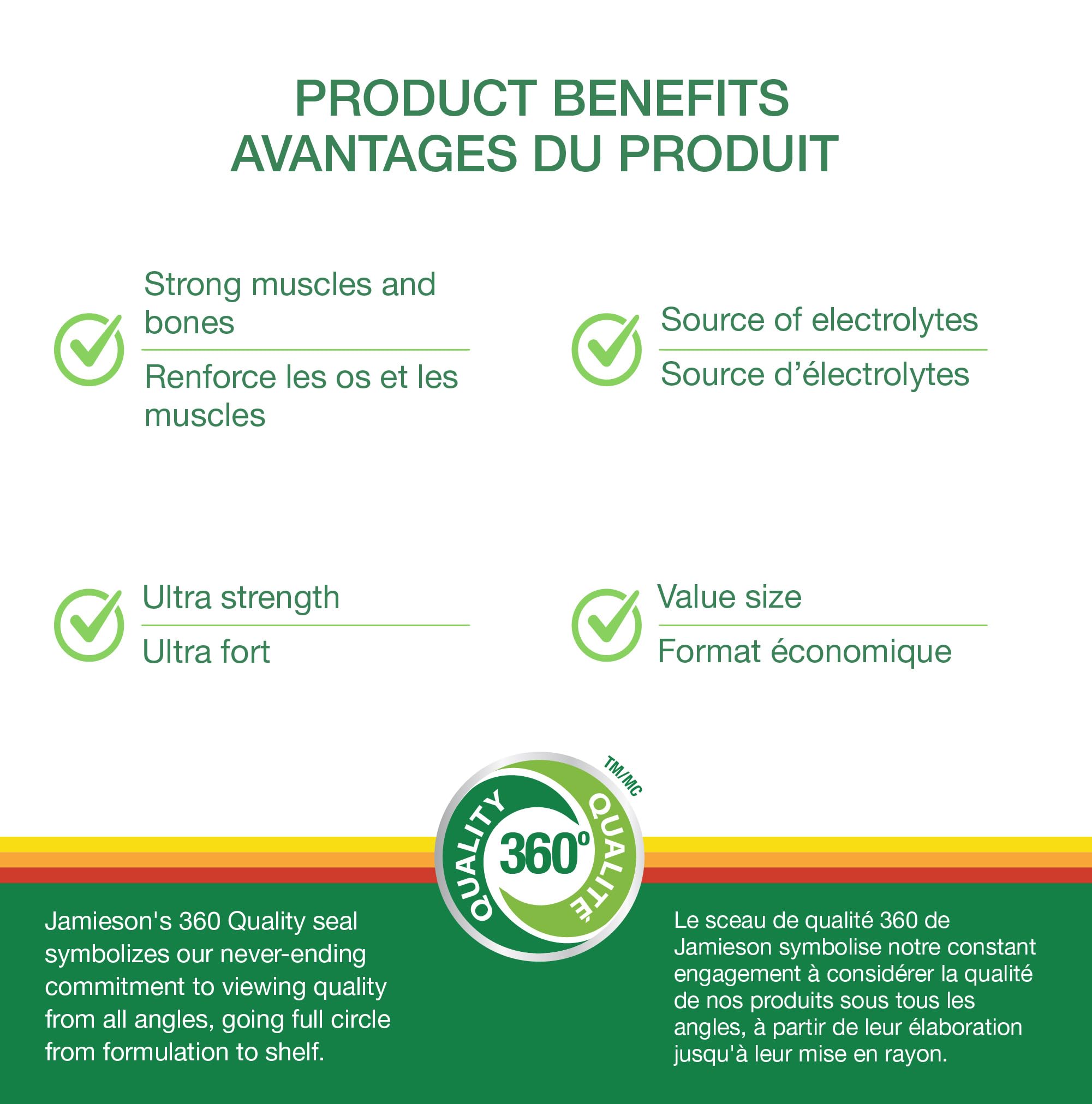 Prise quotidienne des comprimés Jamieson Magnésium 250 mg pour une routine simple et flexible.