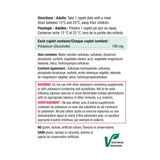 Jamieson Laboratoires Potassium 195 mg capsules dans la boîte - dosage quotidien facile.