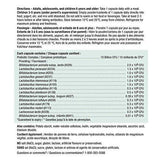 Etiquette lisible sur la bouteille Jamieson Probiotique, rangement pratique.