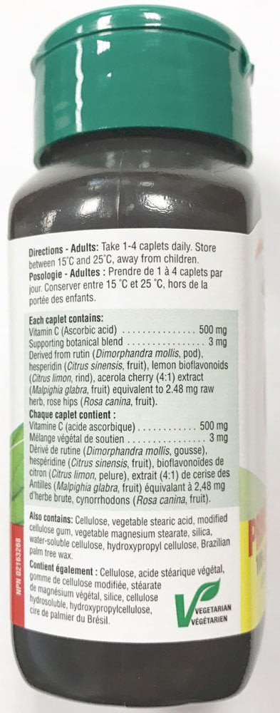 Jamieson Vitamine C 500 mg — boite bonus de 120 comprimés, confort et santé au quotidien.
