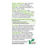 Jamieson Vitamine C Masticables, emballage clair sans colorants artificiels.