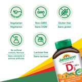 Jamieson D3 gommes orange — emballage visible pour une routine quotidienne.