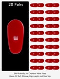 JAPower pads nasaux silicone transparent pour Wingfold, ajustement sûr et confort.