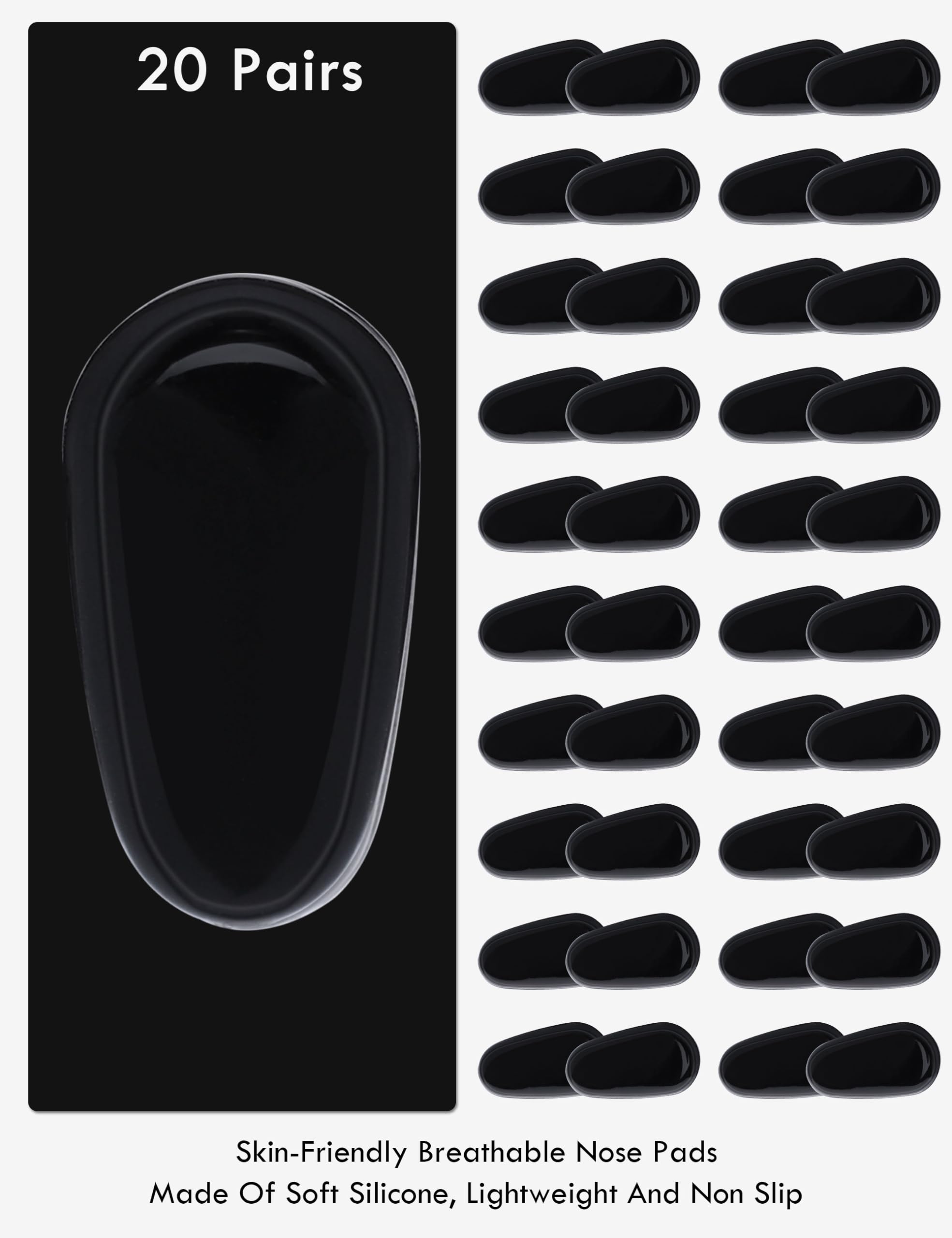 Plaquettes nasales JAPower pour Conductor 6 OO4106, installation simple et maintien stable sans glissement.