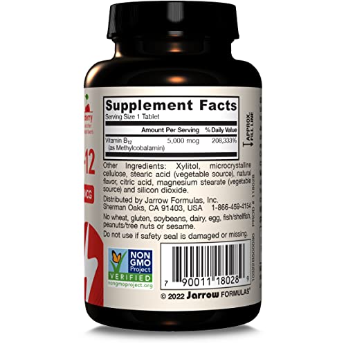 Utilisation quotidienne simple Jarrow Formulas B12 cerise — énergie et concentration.