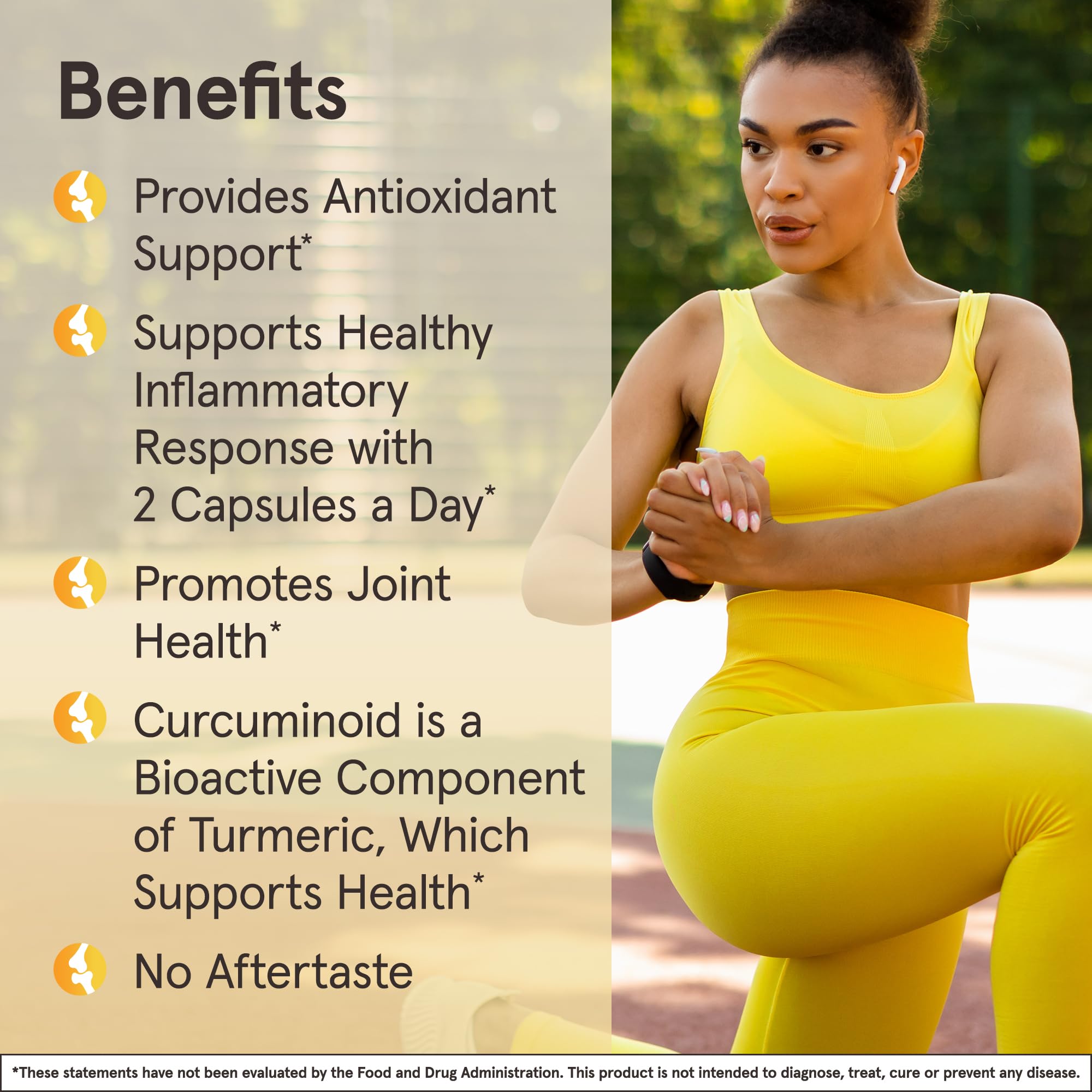 Jarrow Curcumin 95 — étiquette avant, forte concentration en curcuminoïdes.
