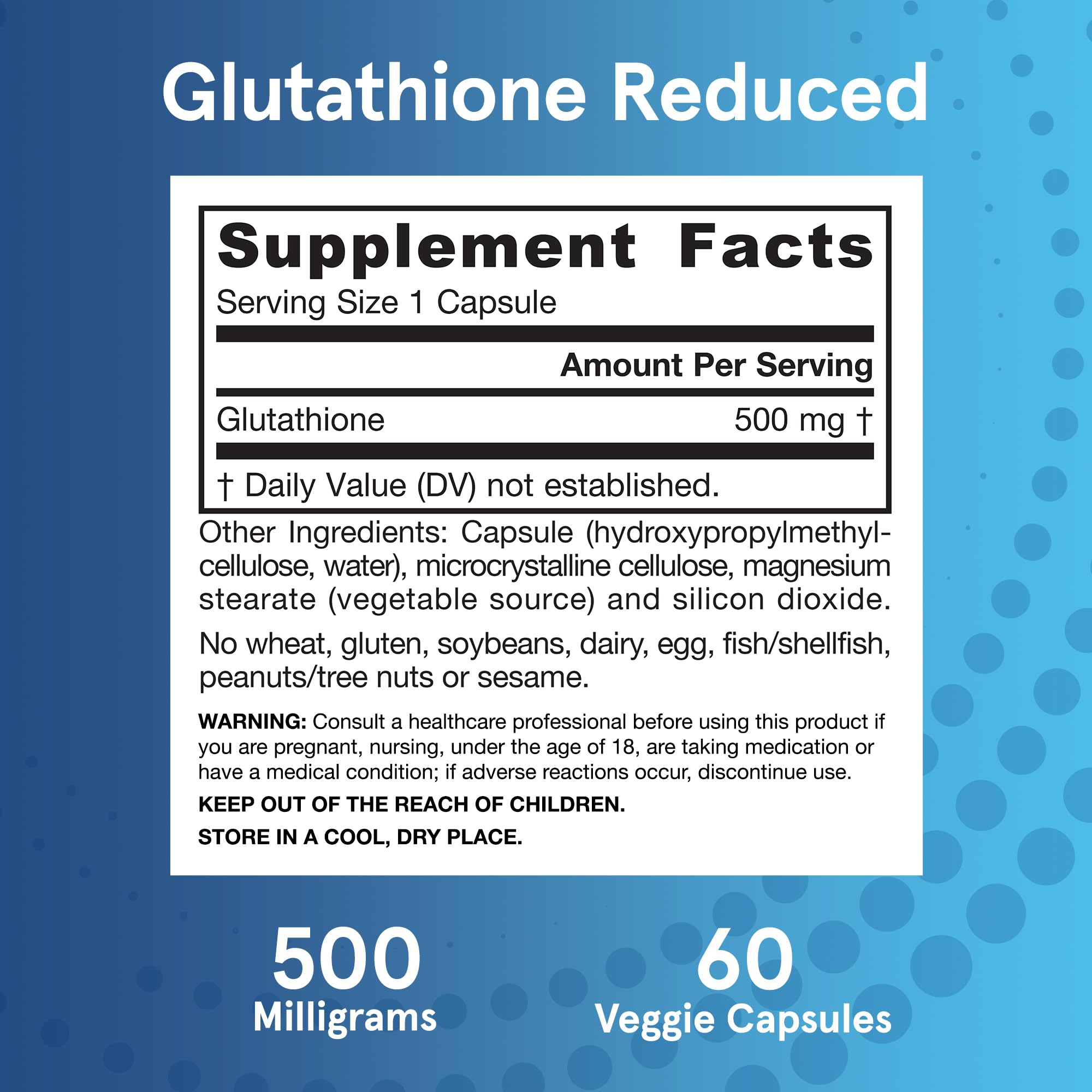 Présentation visuelle du packaging de Jarrow Formulas Glutathione Réduit.