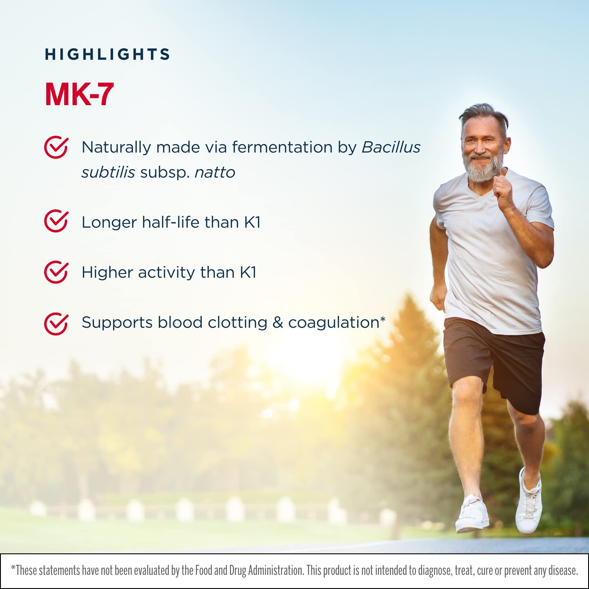 Capsules MK-7 faciles à intégrer dans la routine quotidienne et flexible.