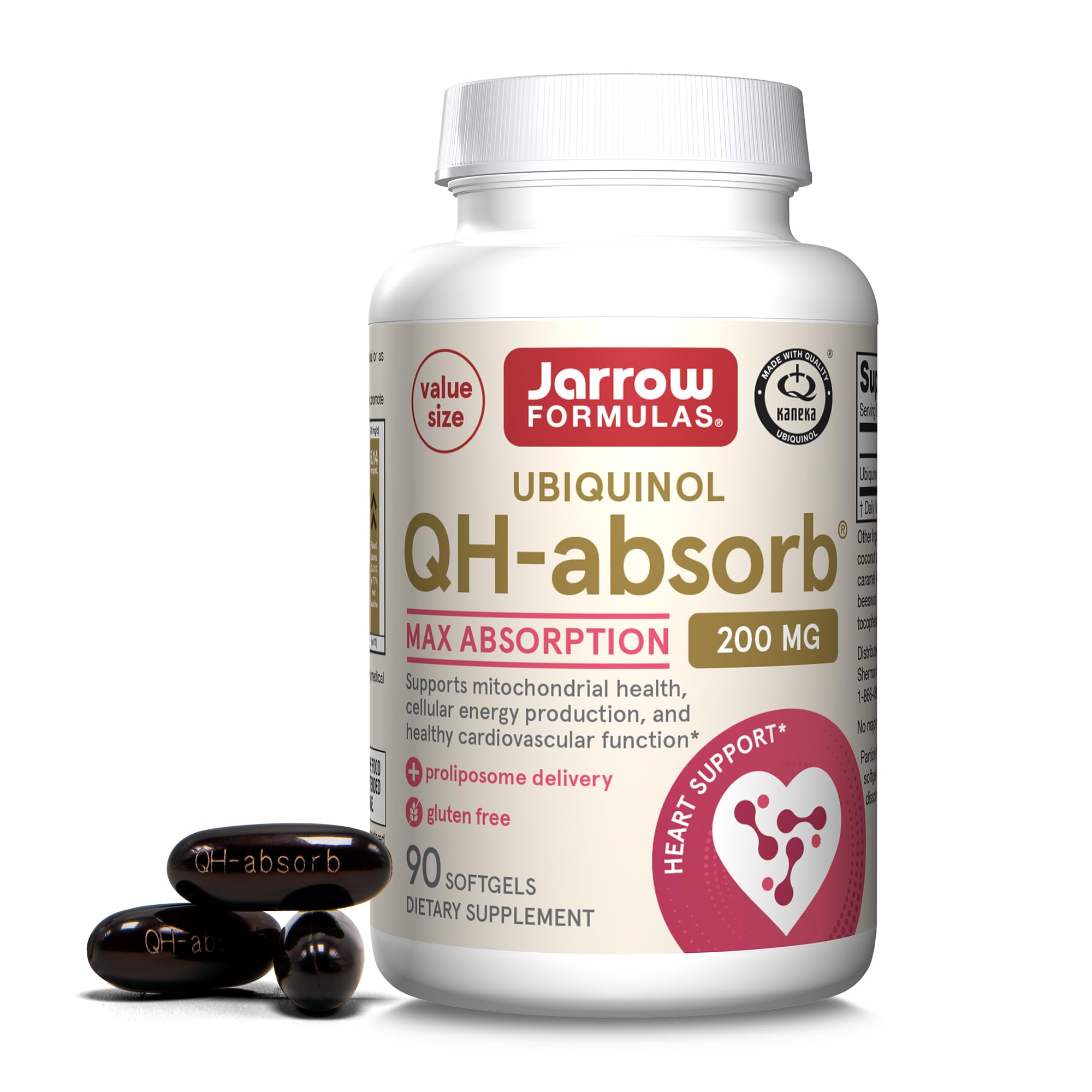 Jarrow Formulas QH-Absorb : bouteille softgel prête à l’emploi pour l’énergie potentielle.