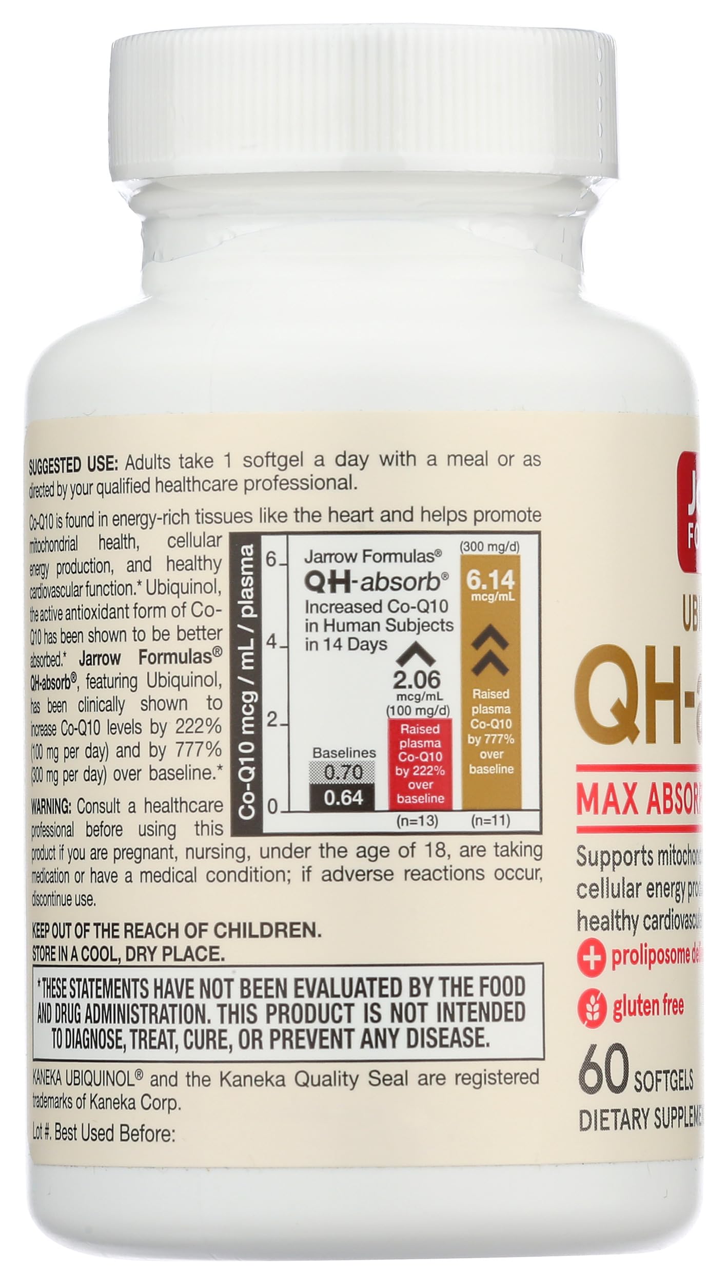 QH-absorb: capsule molle vue rapprochée pour absorption potentielle
