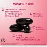 Dosage 100 mg par gélule Jarrow Formulas QH-Absorb pour planification simple.