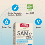 SAMe 200 mg – dosage 200 mg, base stable pour usage quotidien.