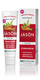 Jason dentifrice: bouteille de 4,2 oz promettant haleine fraîche et protection buccale.