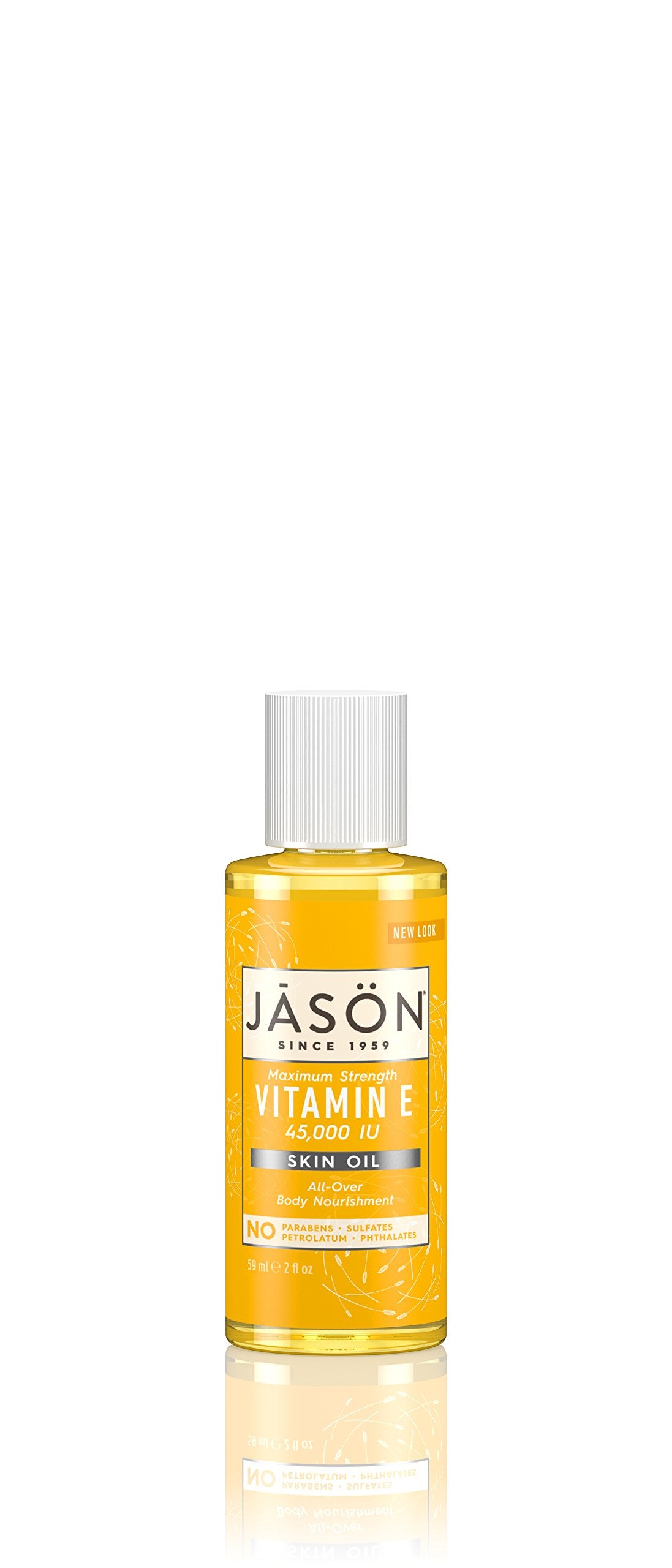 Bouteille JASON vitamine E 45000 UI, flacon de 2 onces prêt à nourrir la peau.