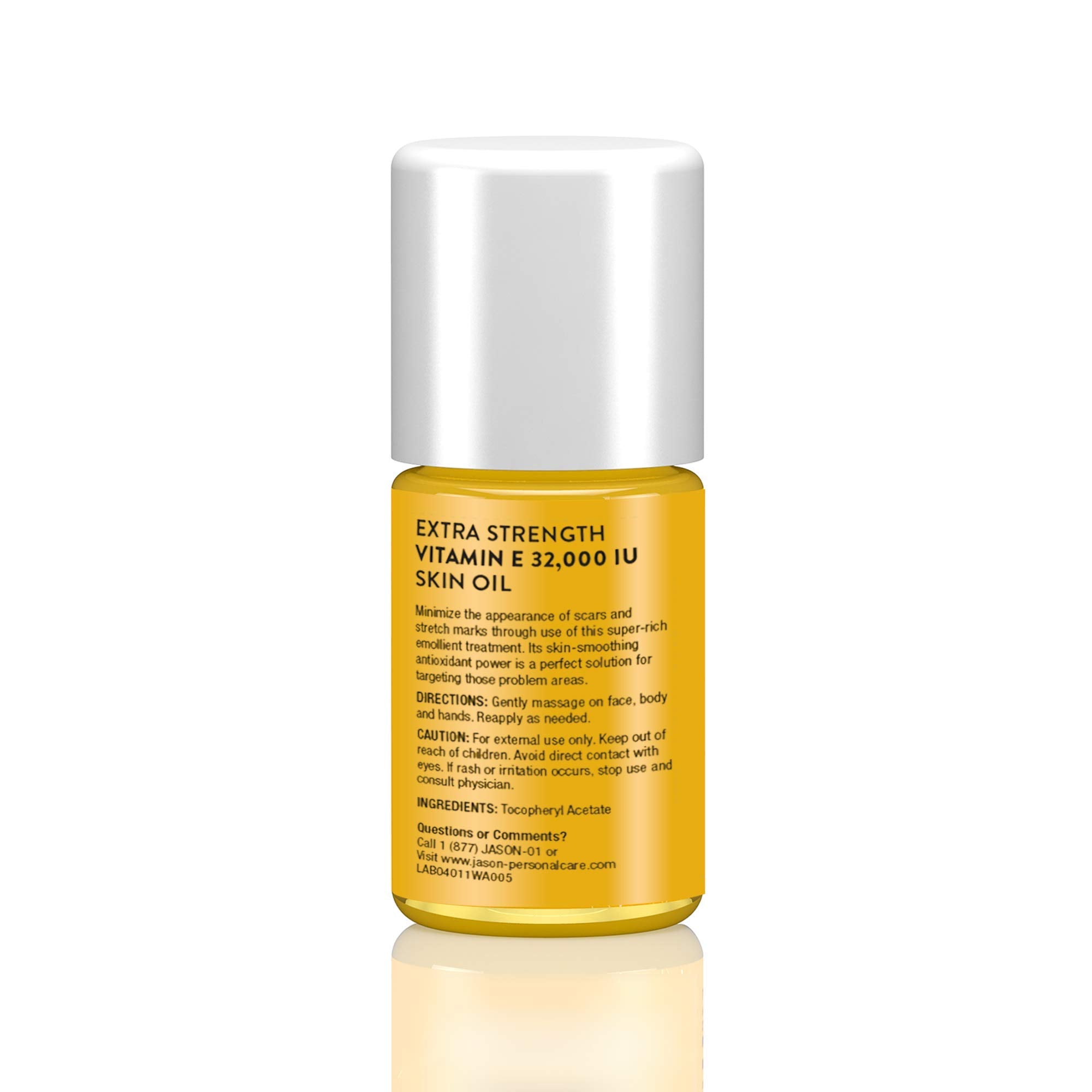 JASON huile vitamine E avec goutte-pipette pour application ciblée sur la peau.