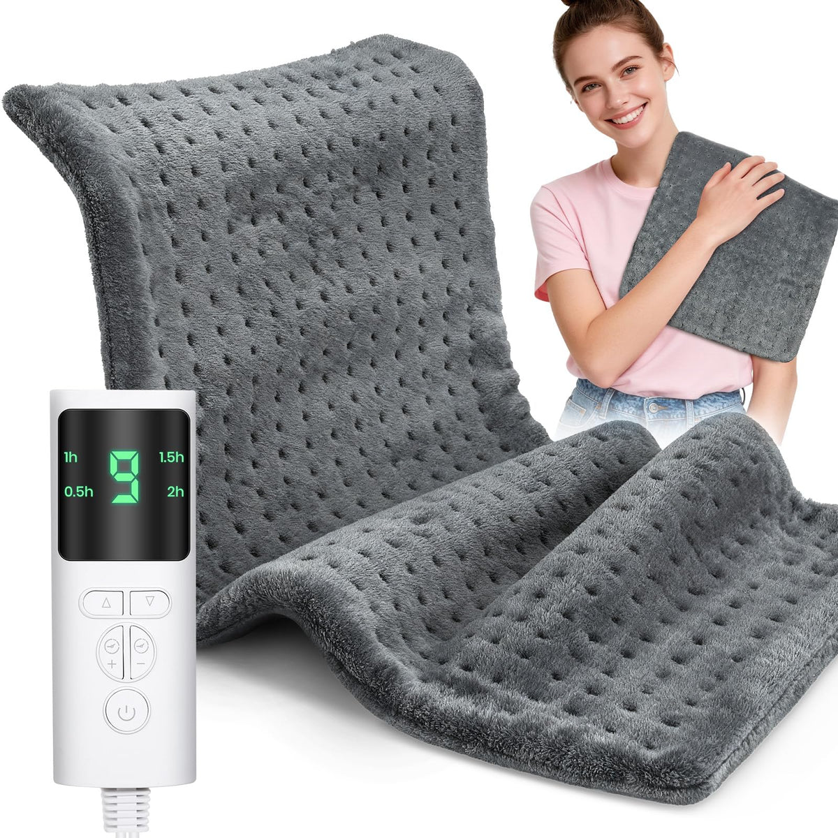 Coussin chauffant Jaspcy dos 24x12, confort enveloppant et chaleur apaisante.