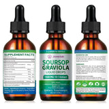 Javeriah Soursop Drops - fiche nutriments soulignant les ingrédients clés.