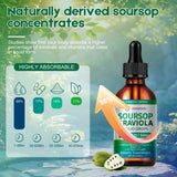 Javeriah Soursop Drops - mélange soursop algue-de-mer et curcuma pour un profil nutritionnel.