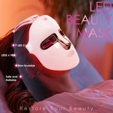 JAY SAREES Masque LED Or: bouton tactile pour changer facilement de couleur.