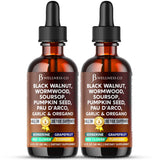 JB Wellness Co armoise-noix-noire detox gouttes : soutien digestion et énergie naturelle.