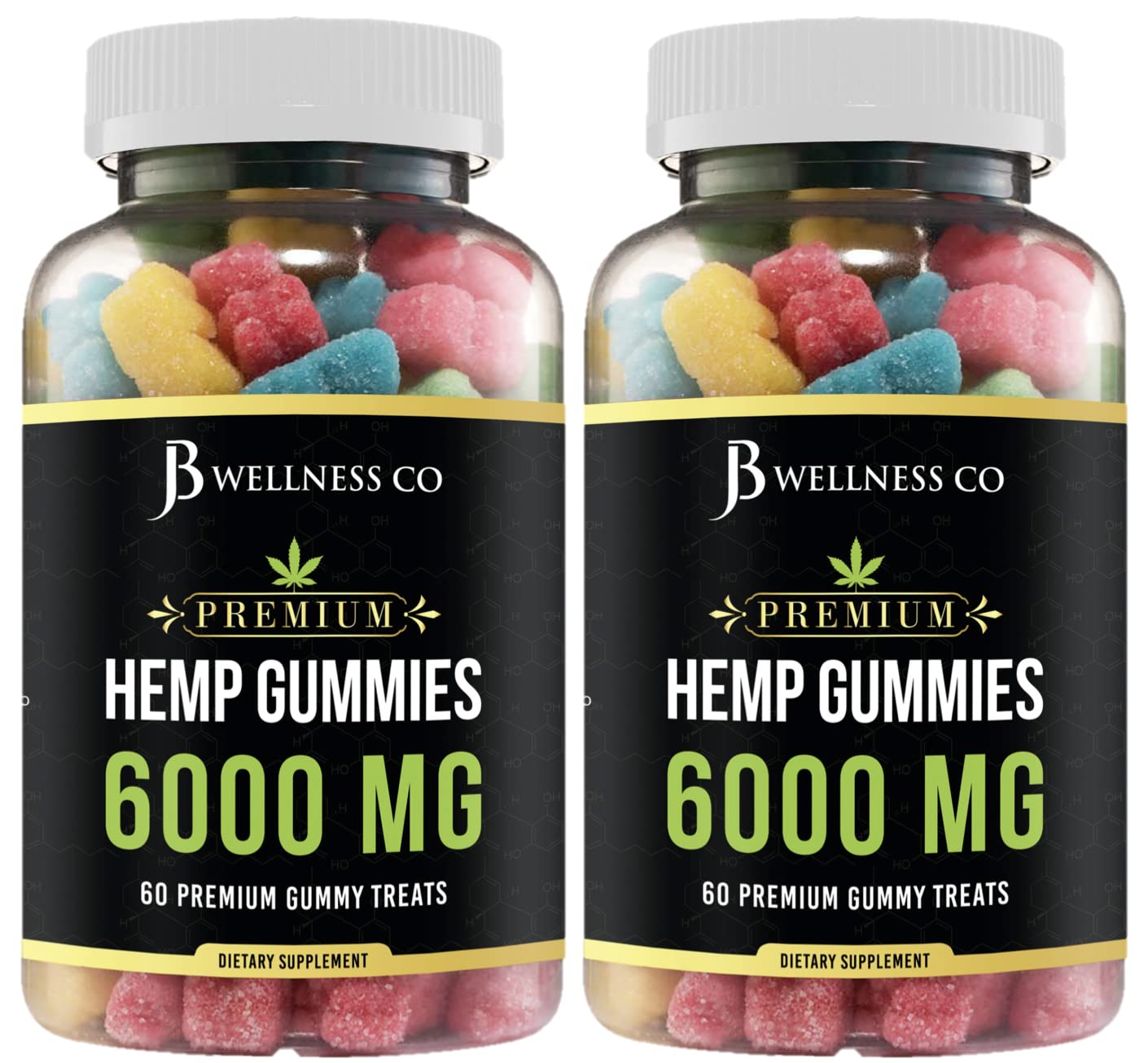 Gommes avancées JB Wellness Co, emballage prêt à emporter pour votre routine quotidienne.
