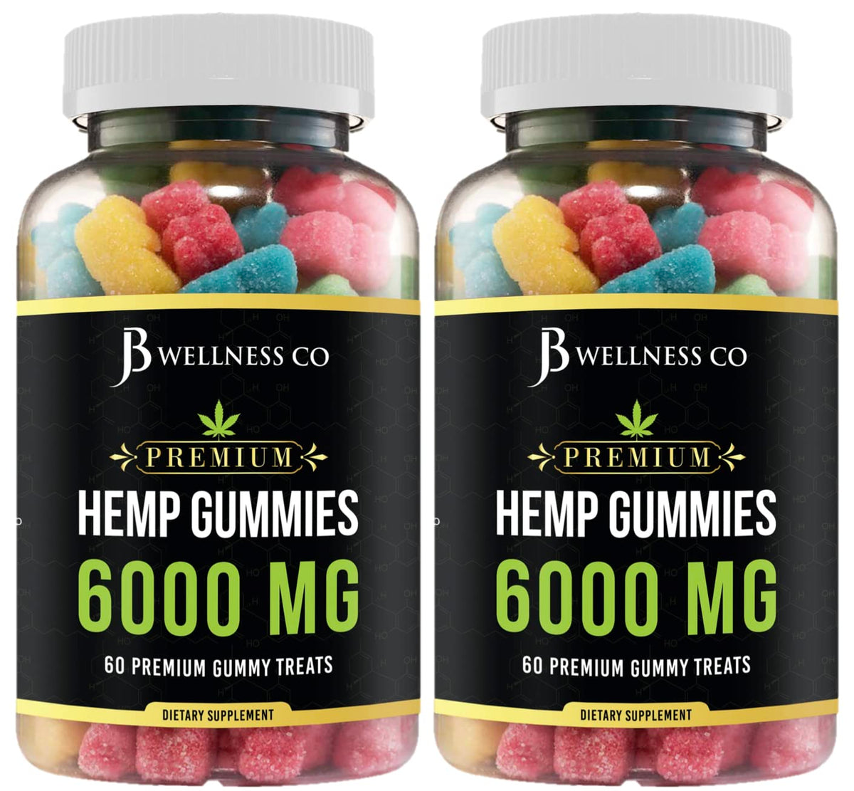 Gommes avancées JB Wellness Co, emballage prêt à emporter pour votre routine quotidienne.