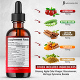 JB Wellness Co gouttes Berberine immunité liposomale – absorption potentiellement améliorée
