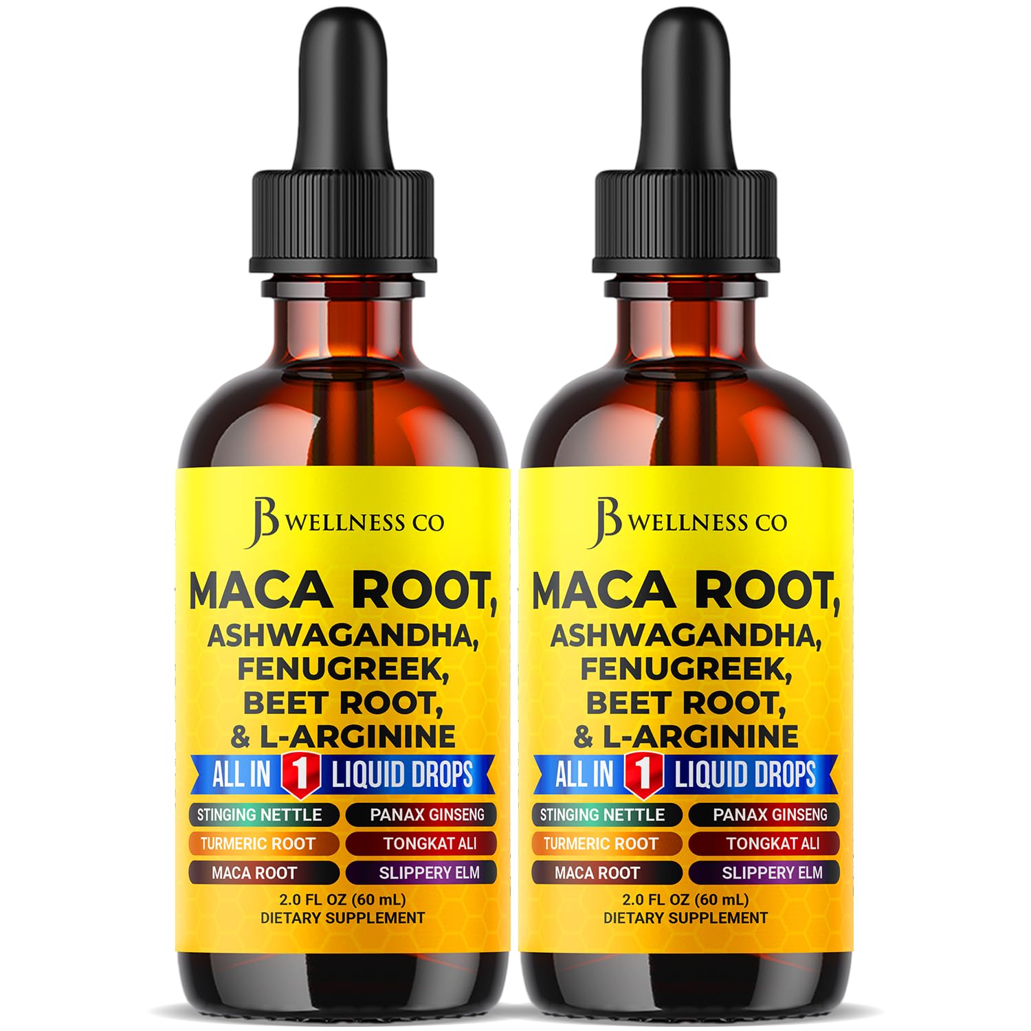 gouttes jb-wellness-co maca et ashwaganda pour une vitalité potentielle au quotidien
