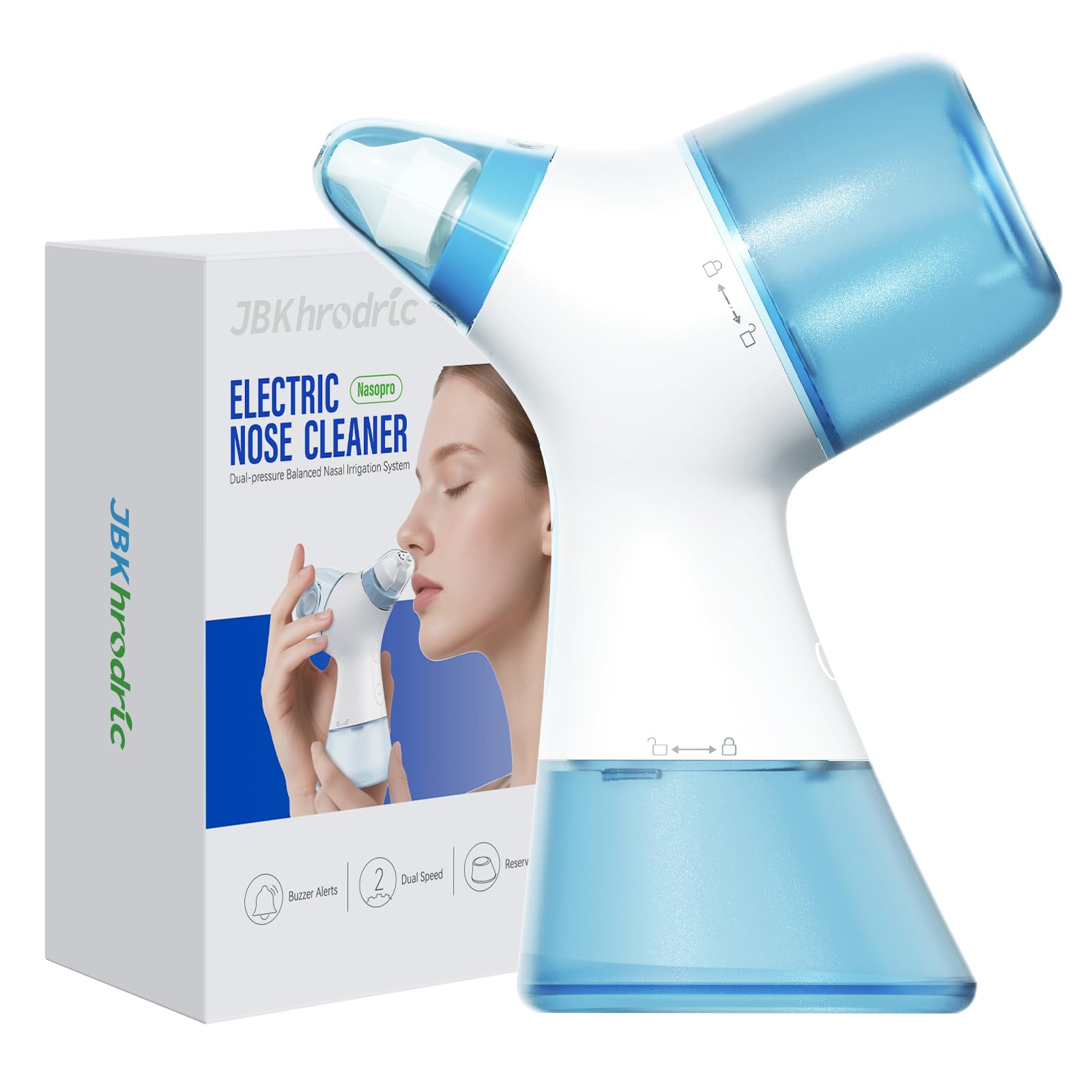 JBKhrodric – système d'irrigation nasal, respiration plus claire et naturelle.