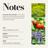 JCLOUD galbanum, tomate et patchouli – diffusion équilibrée et raffinée