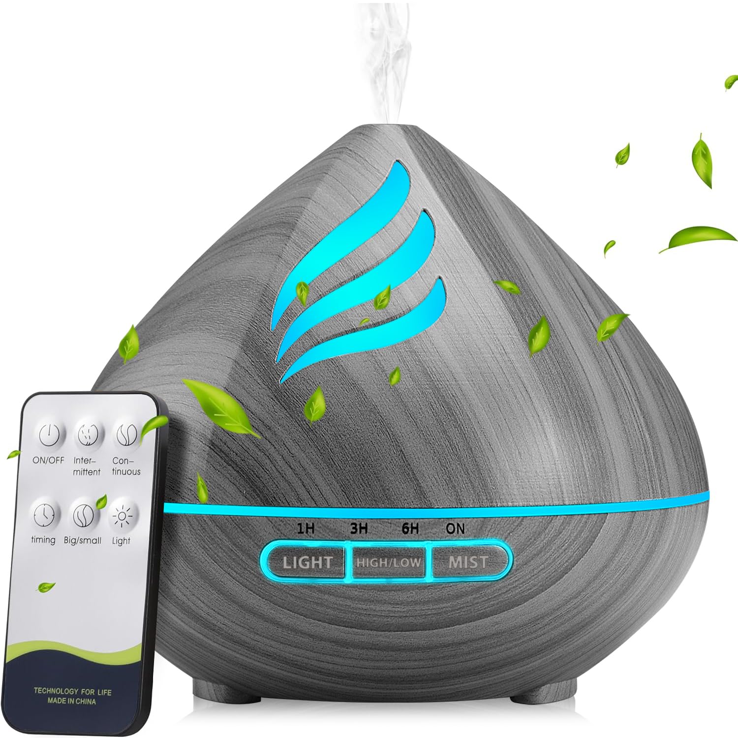Diffuseur JcrAsZZF 500ml avec télécommande pour usage pratique