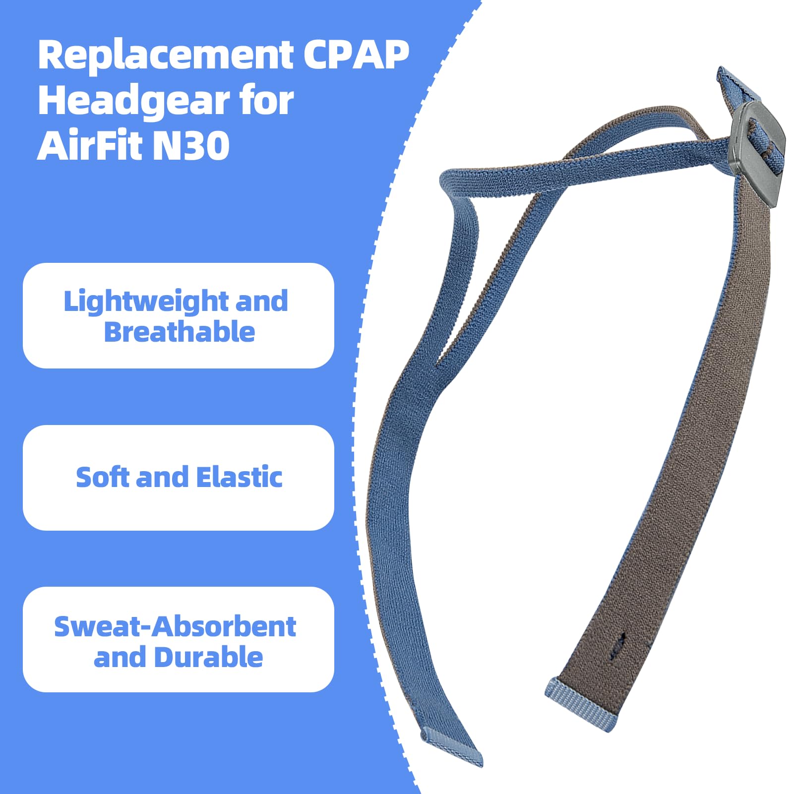 JDVBDNK sangle AirFit P10 bleu facilite l'ajustement rapide et personnalisé