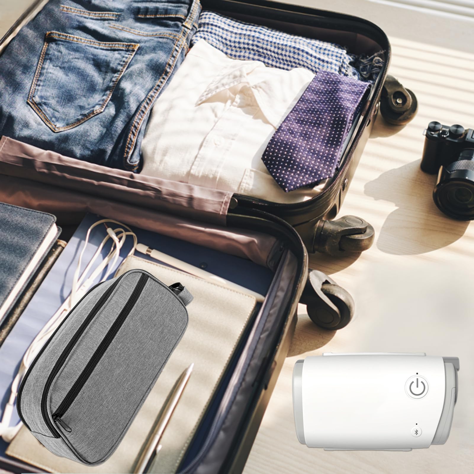 JDVBDNK Sac CPAP Voyage, format compact idéal pour la valise.