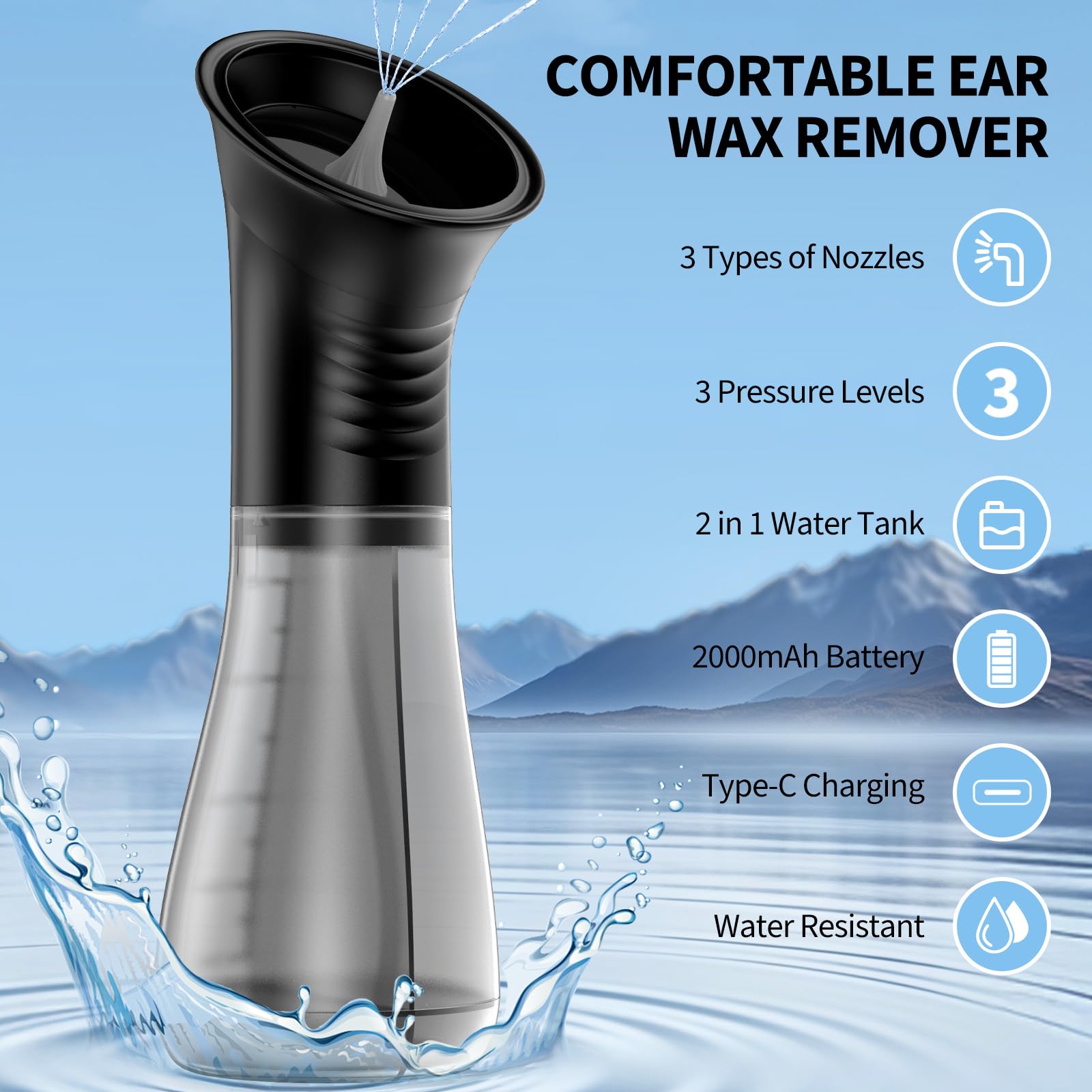 JDZ système irrigation oreille double bac, séparation eau propre et sale