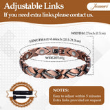 Jecanori bracelet cuivre cristal, éclat des cristaux pour soirées et moments spéciaux