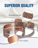 Jecanori bracelet cuivre homme avec fermeture ajustable et ajustement précis.
