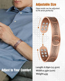 Jecanori bracelet cuivre homme — finition lisse et cuivre pur