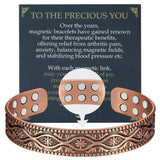 Bracelet Jecanori en cuivre avec 18 aimants puissants pour un port confortable.