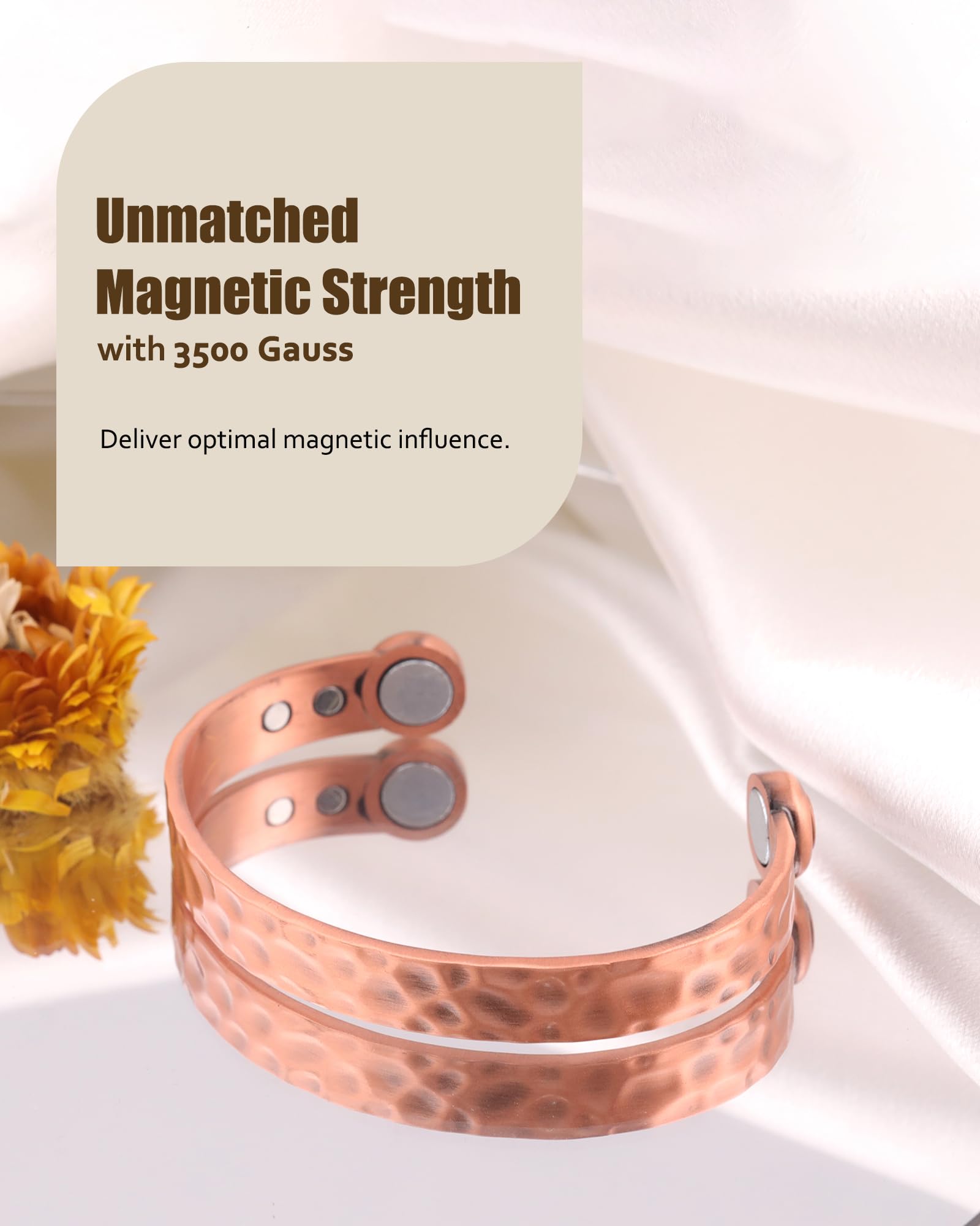 Tenue de soirée avec bracelet magnétique Jecanori – allure raffinée