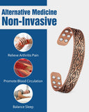 Jecanori bracelet cuivre avec design œil de l’éternité élégant.