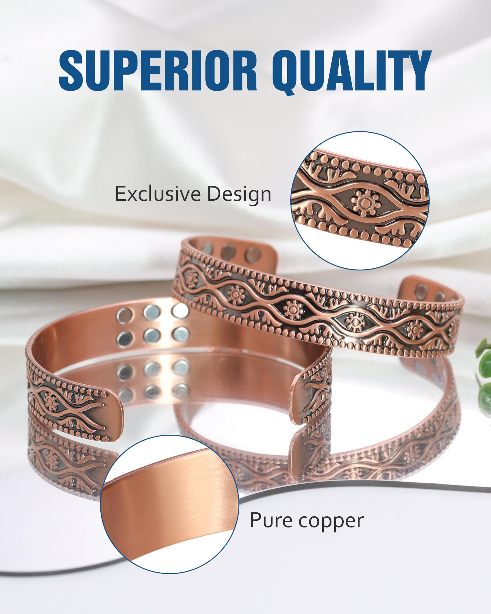 Cadeau Jecanori: bracelet cuivre masculin prêt à offrir.