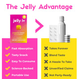 Avantages quotidiens potentiels avec Jelly IV pour hydratation et bien-être.