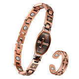 Jeracol bracelet cuivre magnétique pour femme, confort quotidien et bien-être.