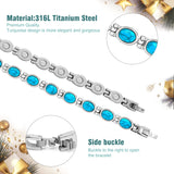 Bracelet magnétique JEROOT avec quatorze aimants pour une stabilité potentielle.