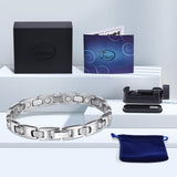 Cadeau parfait: bracelet magnétique JEROOT en titane pour femme.