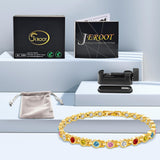 JEROOT cheville magnétique en titane, porté au quotidien pour un look chic.