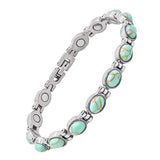 Bracelet JEROOT ultra-force avec turquoises pour un look élégant et durable.