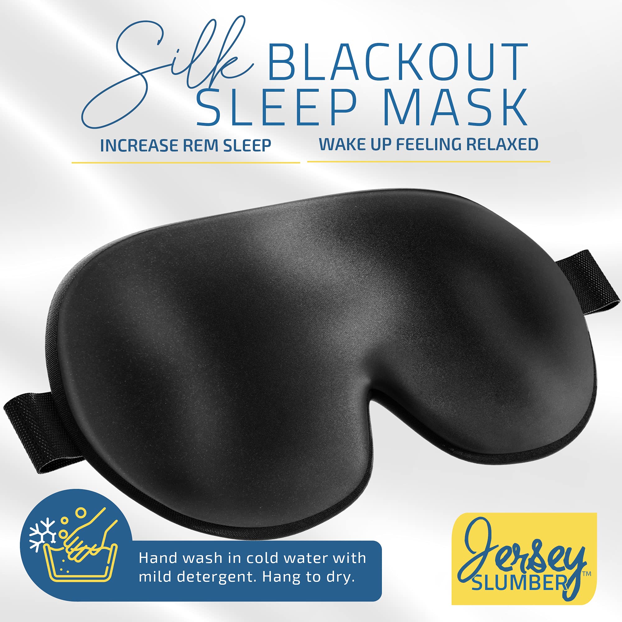 Jersey Slumber - sangle réglable pour un ajustement sûr et confort nocturne.